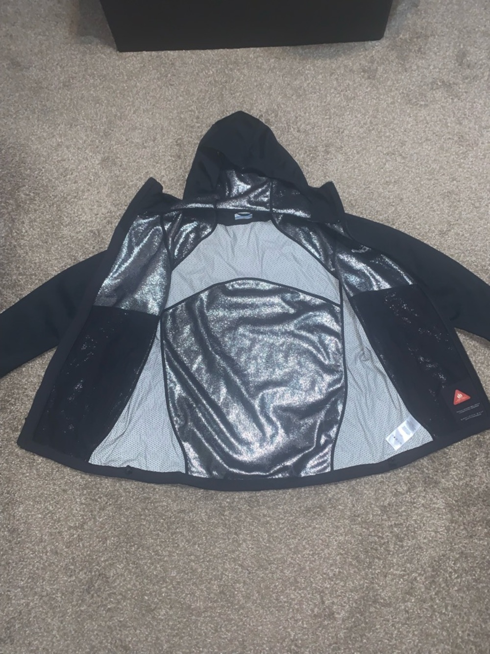 Columbia Black Hooded Weather-Resistant Thermal Omni-Heat Jacket - Picture 2 of 5